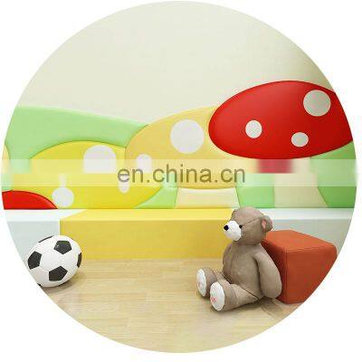 kids Self adhesive PVC foam wall stickers home decor cartoon 3d wallpaper brick for sale