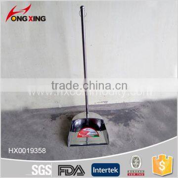 Cheap long handle stainless steel dustpan for houseware