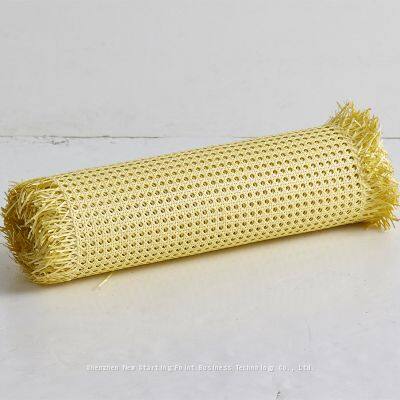 Factory Plastic Rattan Cane Webbing pe Rattan Weaving Mat Rolls for Furnitures photo-2