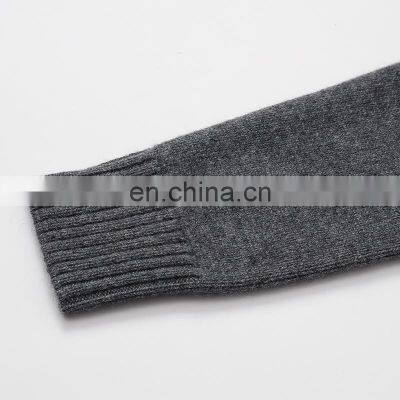 Manufacturer's 100% Cashmere O Neck Jumper Women's Knitted Chunky Sweater
