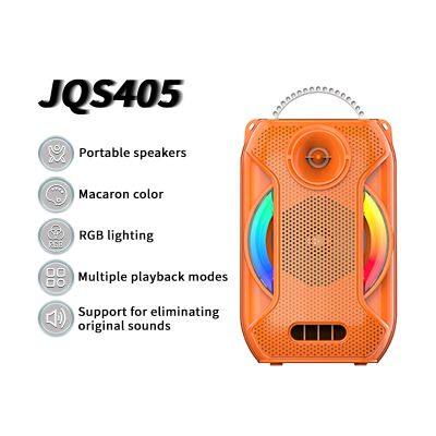 JQS405 OEM Bass Sound Portable 4-inch Speaker 8W Power Wireless Bluetooth Speaker for Outdoor