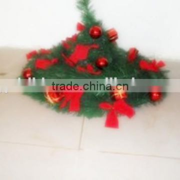 180CM Snowflake Decoration Fiber Optic Christmas Tree With Plastic Pot and bowknotes