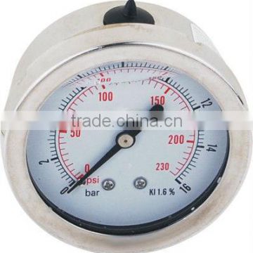 63mm(2.5") Glycerine filled manometer ,bayonet bezel ,YN63ZB