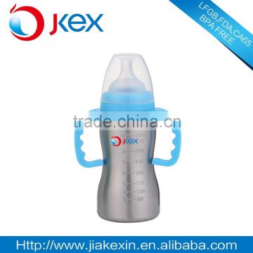 Stainless steel vacuum baby feeding bottle