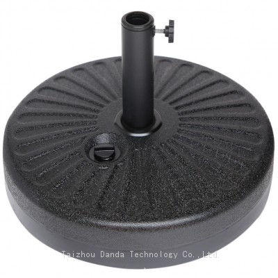 25kgs round blowing umbrella base durable for market umbrella