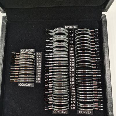 Vision Test Optical Trial Lens Set With Sliver Metal Rim