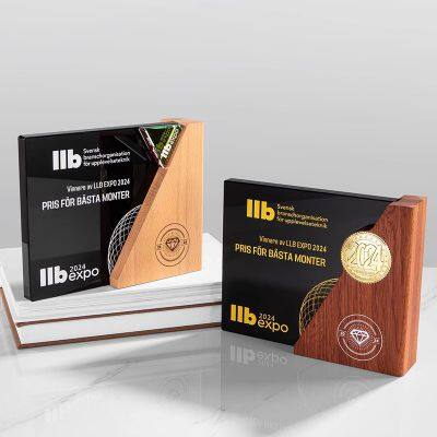 Crystal Wooden Trophy Can be Customized photo-2