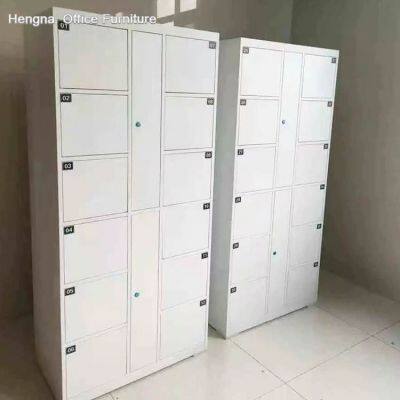 Public Space Smart E-Locker Weatherproof Design 18 Door Park Museum Library Visitor Bag Storage RFID Technology photo-4