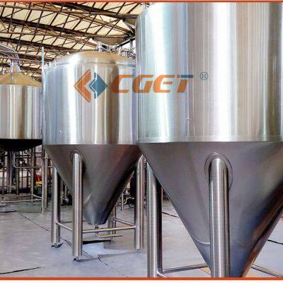 Beer Fermentation Vessel With Tri-Clamp Fittings and Sight Glass