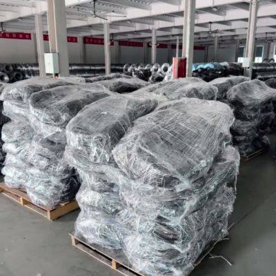 Black Carbon Steel Woven Wire Mesh Tank Barrier Net With Plain Weave and Custom Cutting & Bending Services photo-4