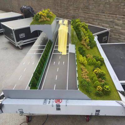Supply of Highway Section Scene Sand Table Models. Customized Production of Sand Table Models