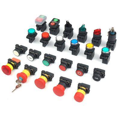 High Current 10A LED Light Source Push Button Switch with Spring Rebound