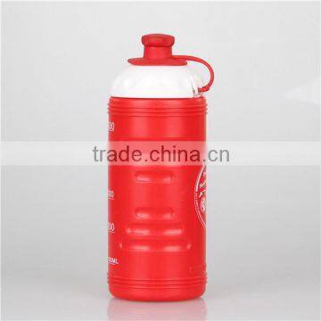 CHINA RED BPA FREE PE SPORTS BOTTLE WITH WATER LINE AND CAPS photo-5