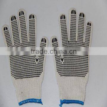 7gauge and 10 gauge 600g pvc dotted cotton working knitted gloves