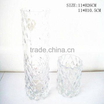 glass decor vase clear vase clear glass vase