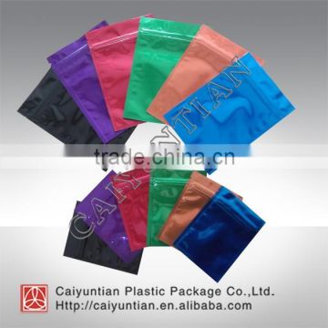 colours plastic bags / foil bags with zipper