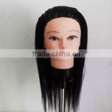 Wholesale mannequie head with training wig natural hair could be curled dyed and cut