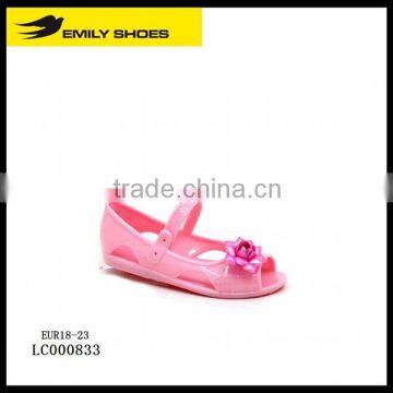 Kid's shining pink PVC shoes