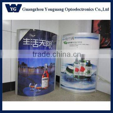 Latest advertising products ARC column led light box for pillar