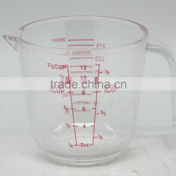 300ML 600ML STRONG TRANSPARENT PS MEASURING CUP