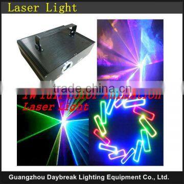 RGB Full Color Animation Laser Light 1W Stage DMX512 Disco DJ