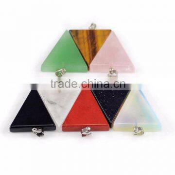 Fashion Jewelry Natural Stone Triangle Pendant