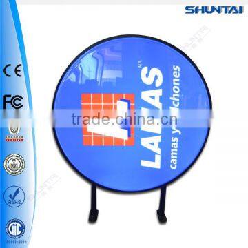Circular waterproof logo paint display lightbox sign outdoor