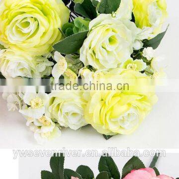 High-end European Head of Sichuan March 12 Roses Simulation Plants Plastic Artificial Flowers Yiwu Simulation Flower Wholesale m photo-3