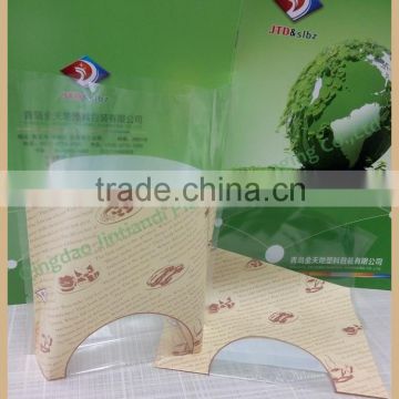 Accept Custom Order Good Quality Custom Printed Transparent PP Bottom Gusset Plastic Bag for Bread