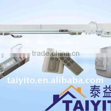 TAIYITO TDXE4466 flat open electric motorized curtain system with remote control