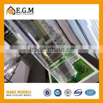 3d glass building model,reisidential building model