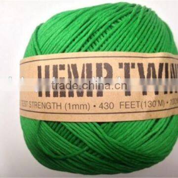 wholesale 1mm green Hemp Twine Cord For Sale