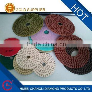 Diamond flexible polishing pad from 80mm to 125mm