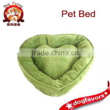 Green Heart Shaped Pet Bed, Dog Bed