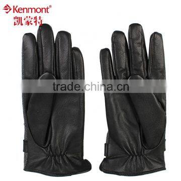 sheep leather wool pattern gloves fine leather