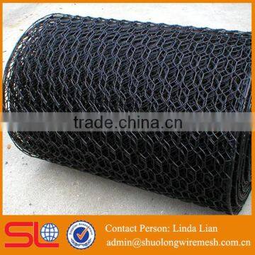 Black Vinyl Coated HEX Netting