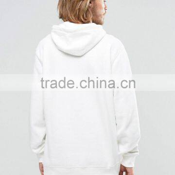 Customize Logo Pocket White 100% Cotton Blank Hoodies photo-4