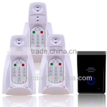 New 2.4G Digital wireless intercom system 1 outdoor units to 3 indoor handsets