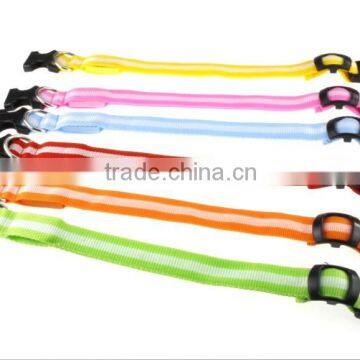 LED Personalized Dog Flashing Glow Pet Light Safety Collar 6 Colors 3 Sizes