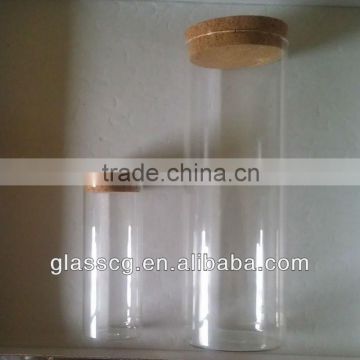 1000ml big glass tubes bottles with cork