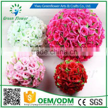 greenflower 2016 Real Touch PU Latex green leaf rose ball artificial flowers for Wedding decrations flowers