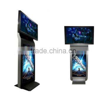 double screen kiosk 55 inch indoor lcd digital player linux advertising display