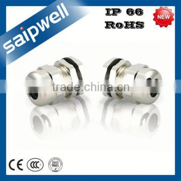 SAIPELL NEW PG48 IP68 BRASS PLATING NICKEL PG TYPE METAL CABLE GLAND