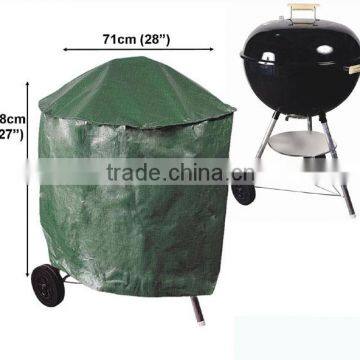 FC-100 waterproof Green PE small round BBQ cover BSCI