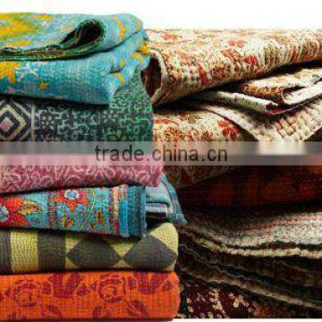 Wholesale kantha quilt, handmade Vintage kantha quilts, Indian vintage kantha quilts