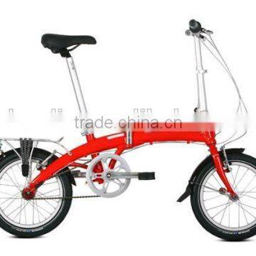 aluminum alloy 16 inch single speed folding bike