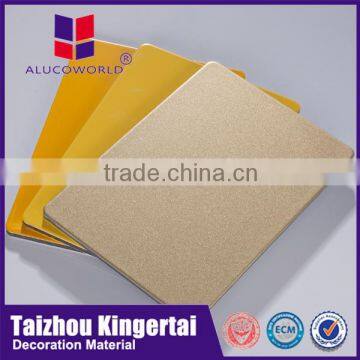 Alucoworld Standard Size 1220mm*2440mm pvdf coated fireproof core aluminum composite panels