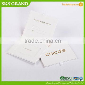 Good quality antique paper video greeting card