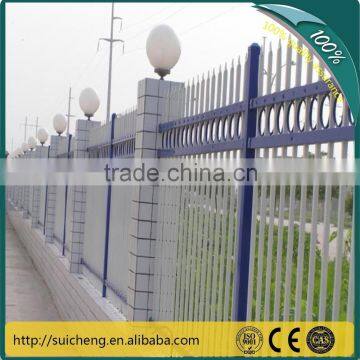 Guangzhou factory free galvanized +pvc coated steel fence/pvc garden fence