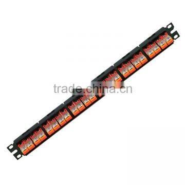 19 Inches cat5e utp 24 port patch panel